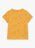 Mustard yellow t-shirt with desert print FLITIAGE / 23E3PGP3TMCB106